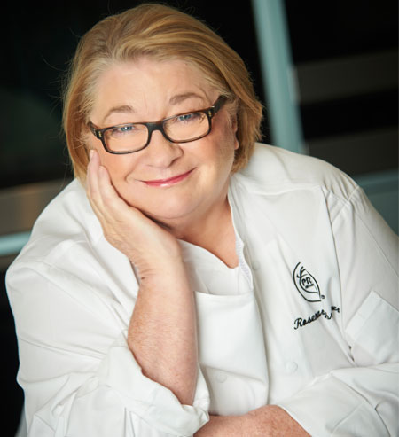rosemary shrager at the big cookery stage at Bluewater food festival 2024